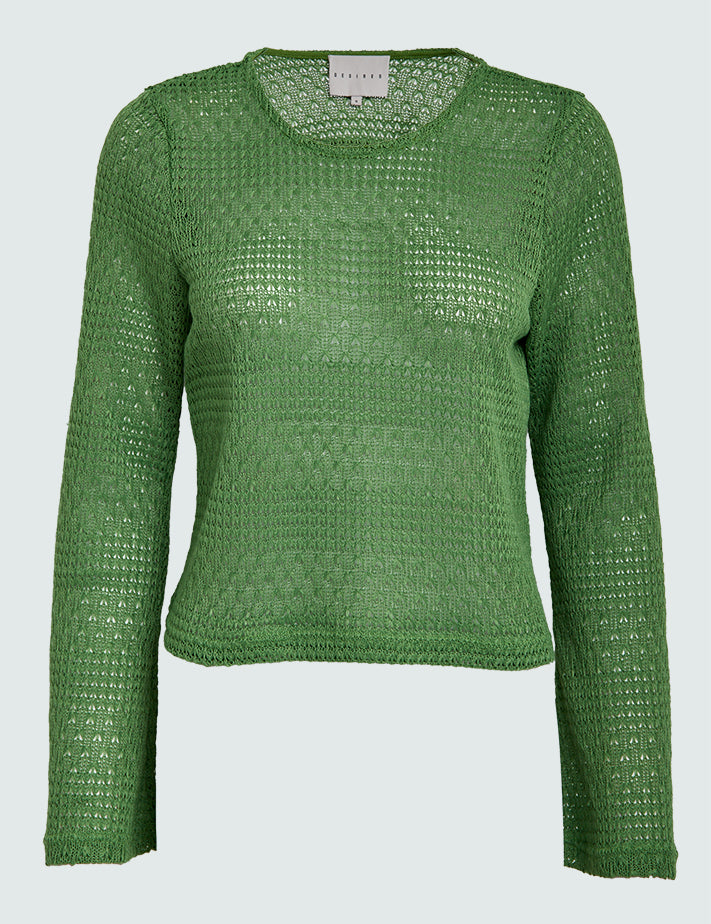 Desires DSFlora Blouse Bluser 3035 Fluorite Green