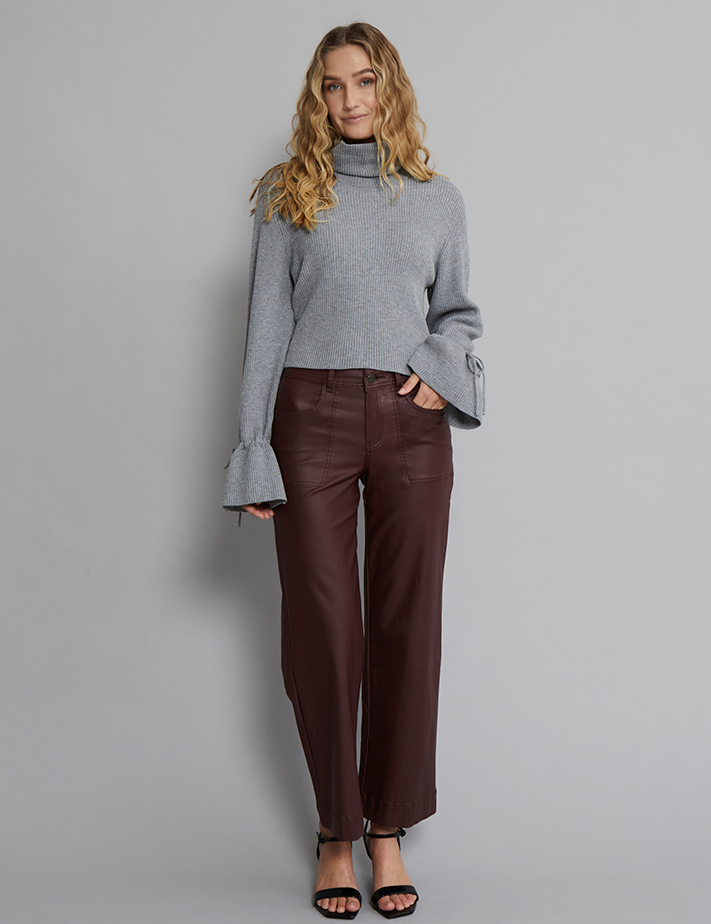 Desires DSFlorence Coated Bukser Bukser 4180 Sassafras Bordeaux