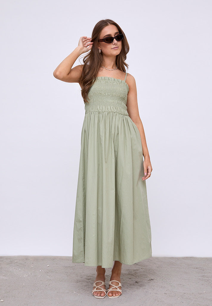Desires DSGabrielle Maxi Dress Kjoler 3029 Tea Green