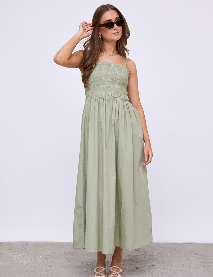 Desires DSGabrielle Maxi Dress Kjoler 3029 Tea Green