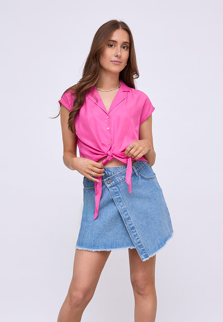 Desires DSGaia Short Denim Skirt Nederdele 002 Denim