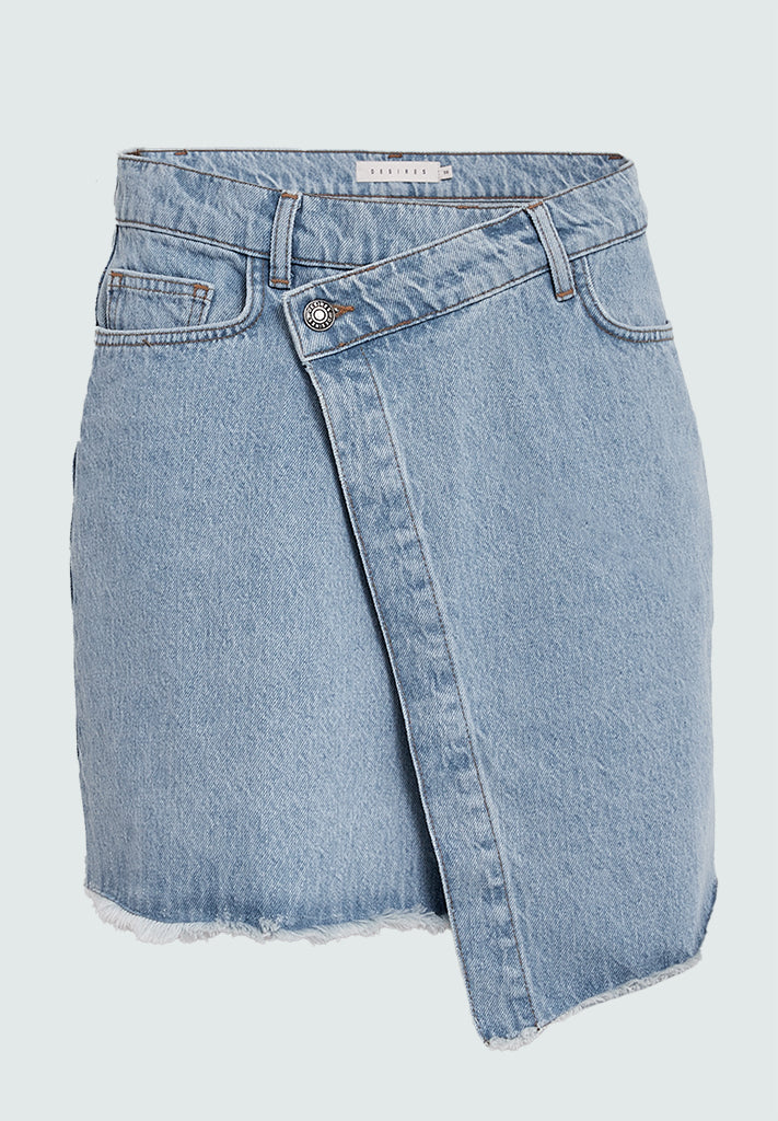 Desires DSGaia Short Denim Skirt Nederdele 002 Denim