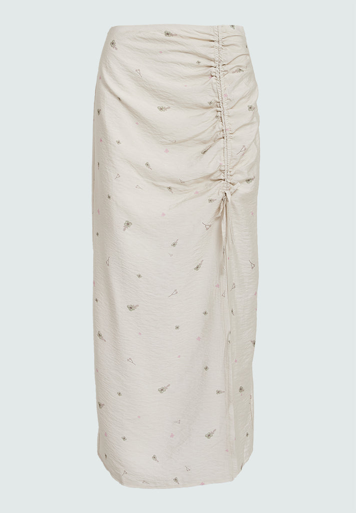 Desires DSGarnet Printed Maxi Skirt Nederdele 0024P Buttercream Print