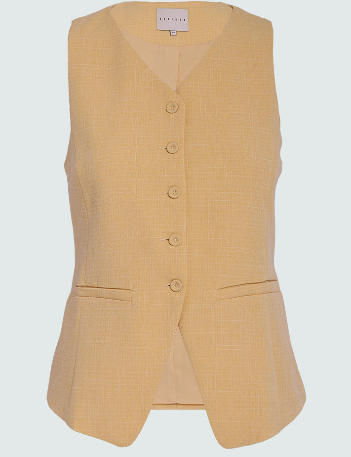 Desires DSGemma Waistcoat Vest 6031 Sunlight Yellow