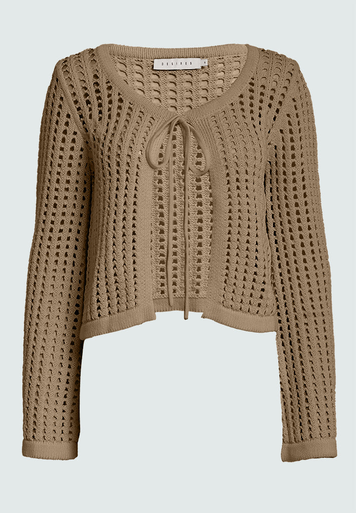 Desires DSGenna Knit Cardigan Cardigans 0331 Natural Beige
