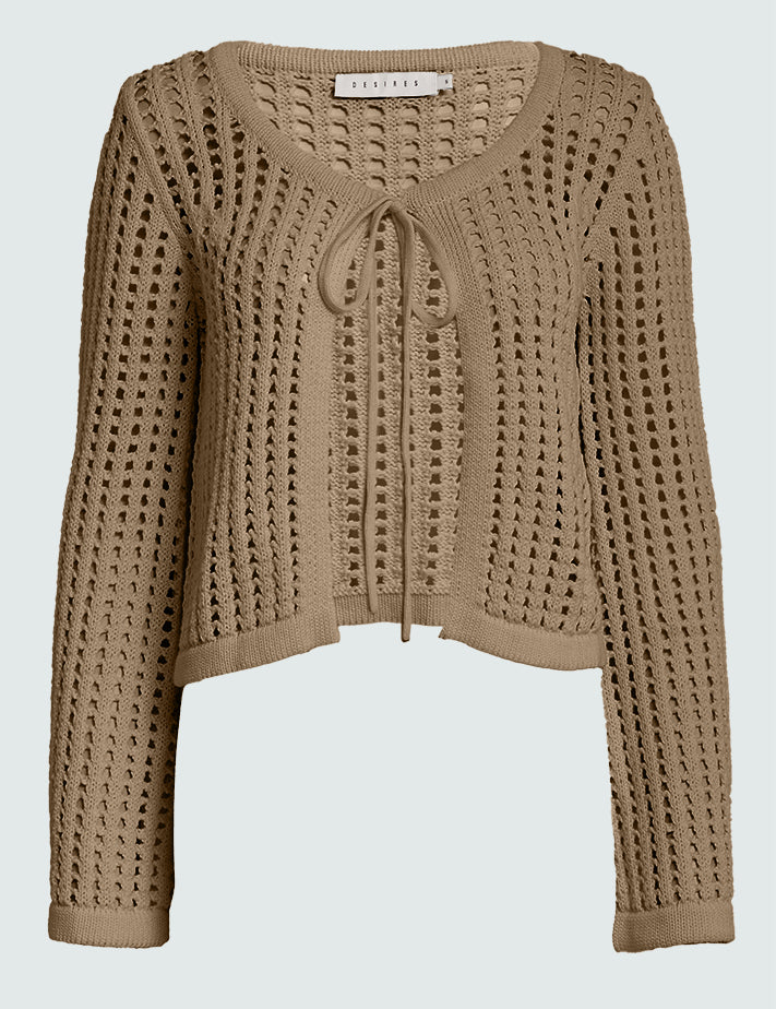 Desires DSGenna Knit Cardigan Cardigans 0331 Natural Beige