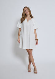 Desires DSGeorgia Short Dress Kjoler 235 Cloud Dancer