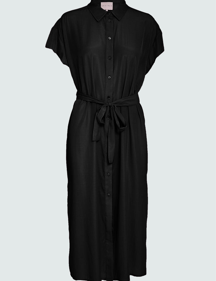 Desires DSGigi Midi Shirt Dress Kjoler Sort