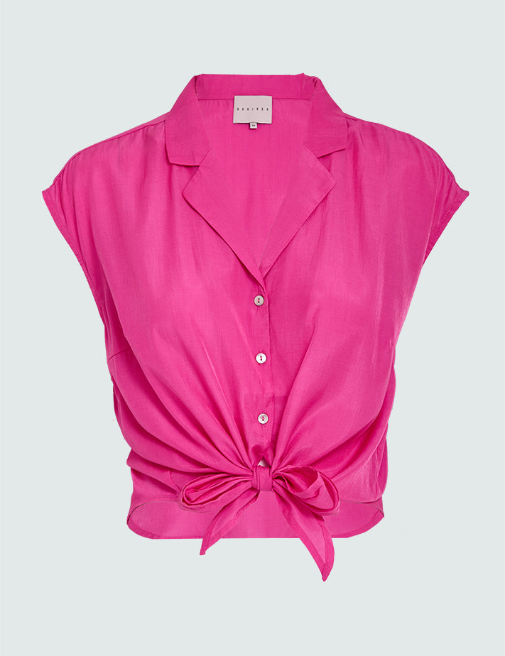 Desires DSGigi Sleeveless Shirt Skjorter 7211 Super Pink