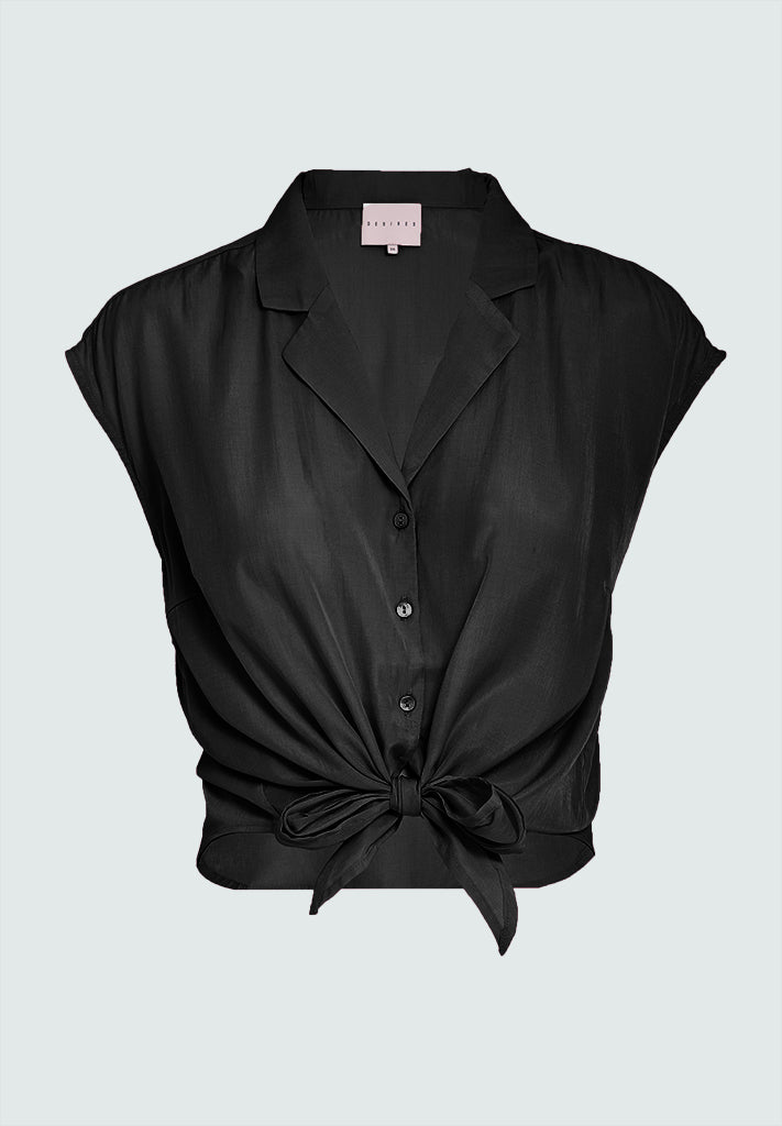 Desires DSGigi Sleeveless Shirt Skjorter Sort