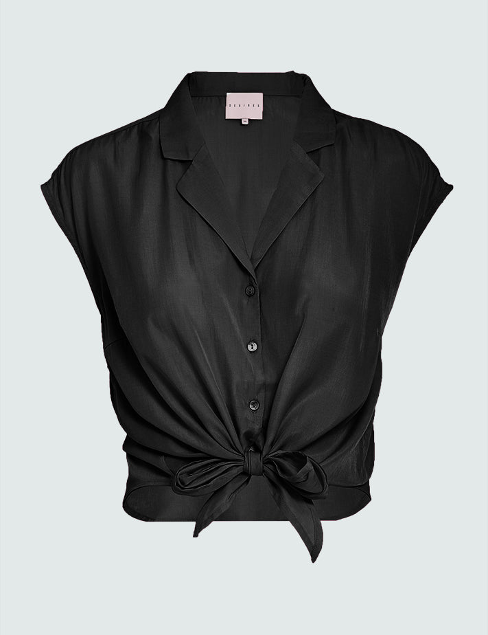 Desires DSGigi Sleeveless Shirt Skjorter Sort
