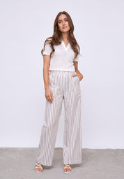 Desires DSGilda Pant Bukser 6798S Burro Brown Stripe