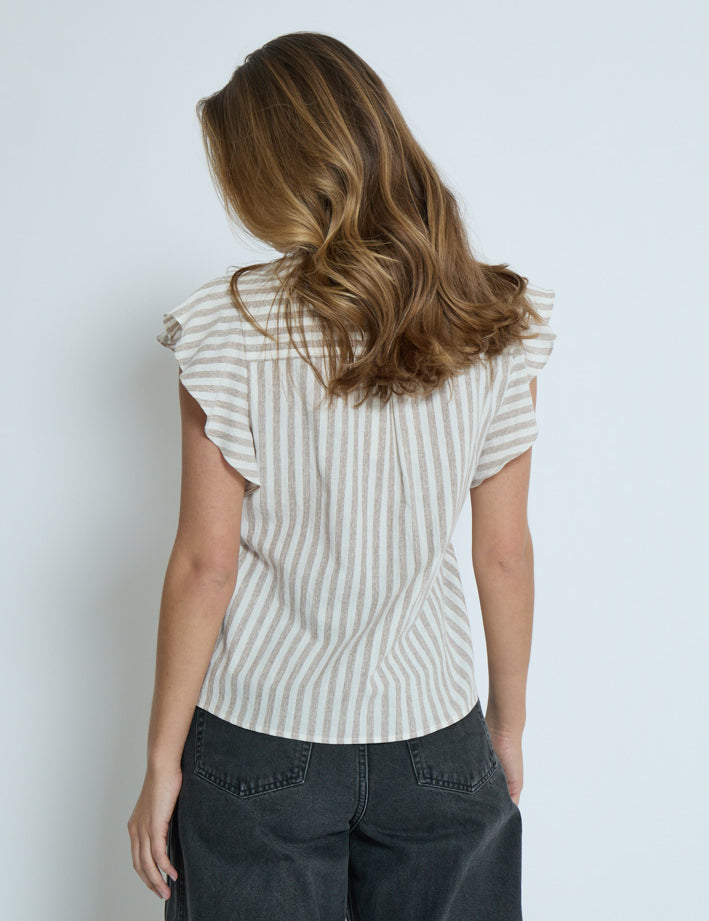 Desires DSGilda Top Toppe 6798S Burro Brown Stripe