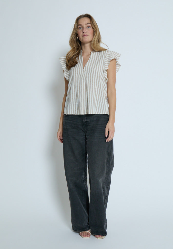Desires DSGilda Top Toppe 6798S Burro Brown Stripe