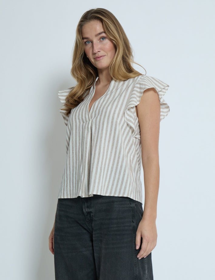 Desires DSGilda Top Toppe 6798S Burro Brown Stripe