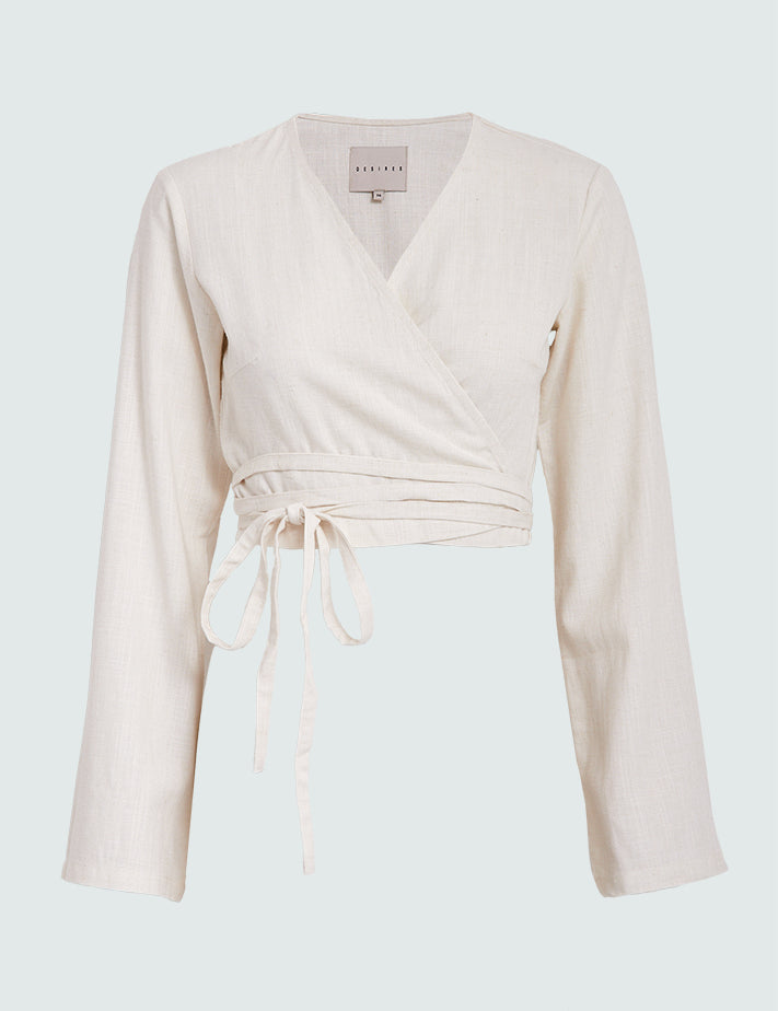 Desires DSGrace Wrap Blouse Bluser 0140 Tofu