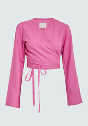 Desires DSGrace Wrap Blouse Bluser 7211 Super Pink