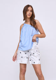 Desires DSGracie One Shoulder Top Toppe 2280 Chambray Blue