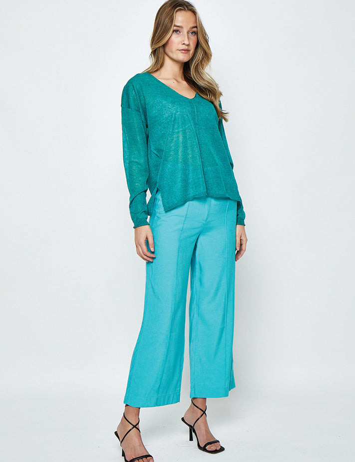Desires DSIlana Knit Pullover Pullover 3078 Porcelain Green