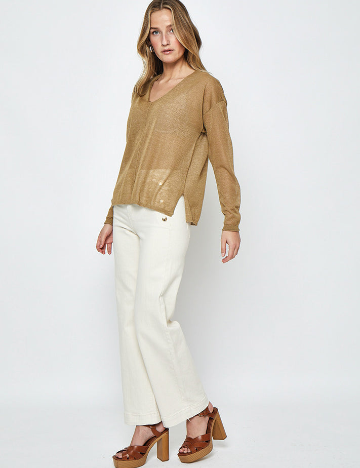 Desires DSIlana Knit Pullover Pullover 4073 Kelp Sand