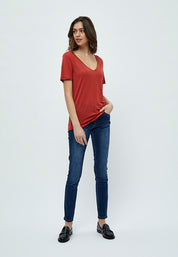 Desires DSJilly T-Shirt T-Shirt 8876 Burnt Red