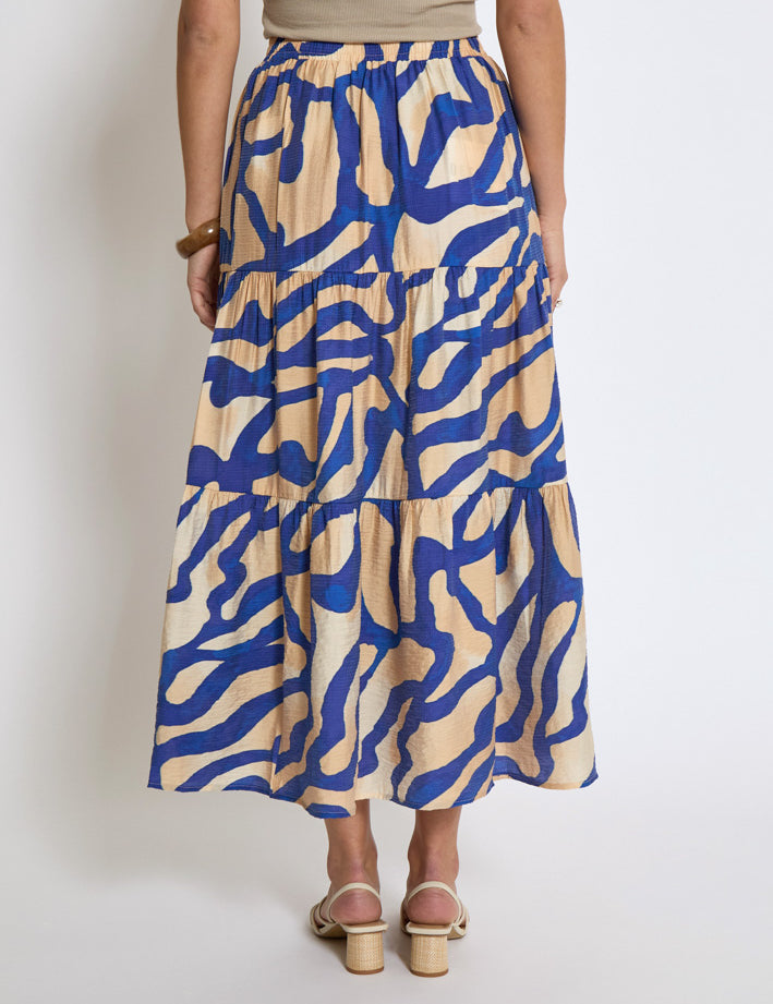 Desires DSLauren Maxi Nederdel Nederdele 0265P Sandshell Print