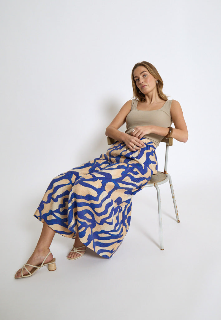 Desires DSLauren Maxi Nederdel Nederdele 0265P Sandshell Print