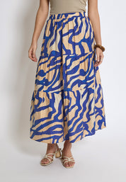 Desires DSLauren Maxi Nederdel Nederdele 0265P Sandshell Print