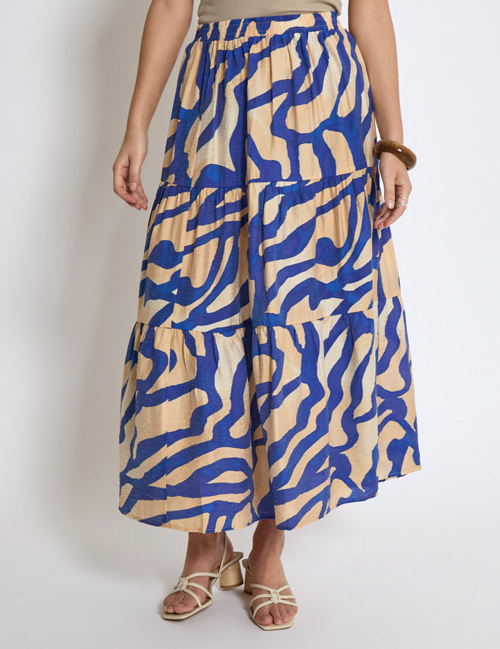 Desires DSLauren Maxi Nederdel Nederdele 0265P Sandshell Print