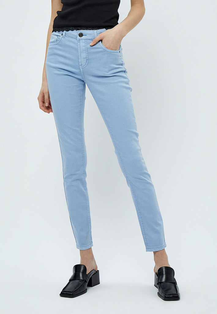 Desires DSLola Garment Dye MW Bukser Jeans 2272 Serenity Blue