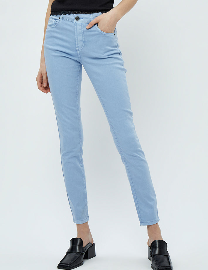 Desires DSLola Garment Dye MW Bukser Jeans 2272 Serenity Blue