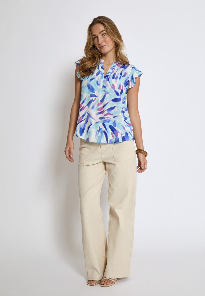 Desires DSMacie Bluse Bluser 1112P Angel Blue Print