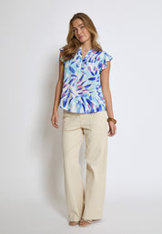 Desires DSMacie Bluse Bluser 1112P Angel Blue Print
