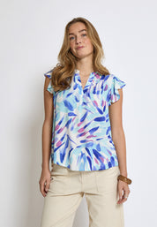 Desires DSMacie Bluse Bluser 1112P Angel Blue Print