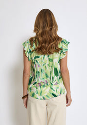 Desires DSMacie Bluse Bluser 3206P Sap Green Print
