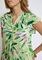Desires DSMacie Bluse Bluser 3206P Sap Green Print