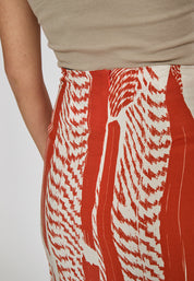 Desires DSMelanie HW Midi Nederdel Nederdele 6760P Red Clay Print