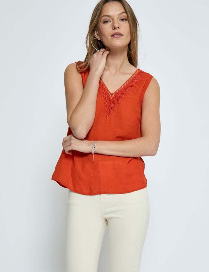 Desires DSMila Blouse Bluser 6760 Red Clay