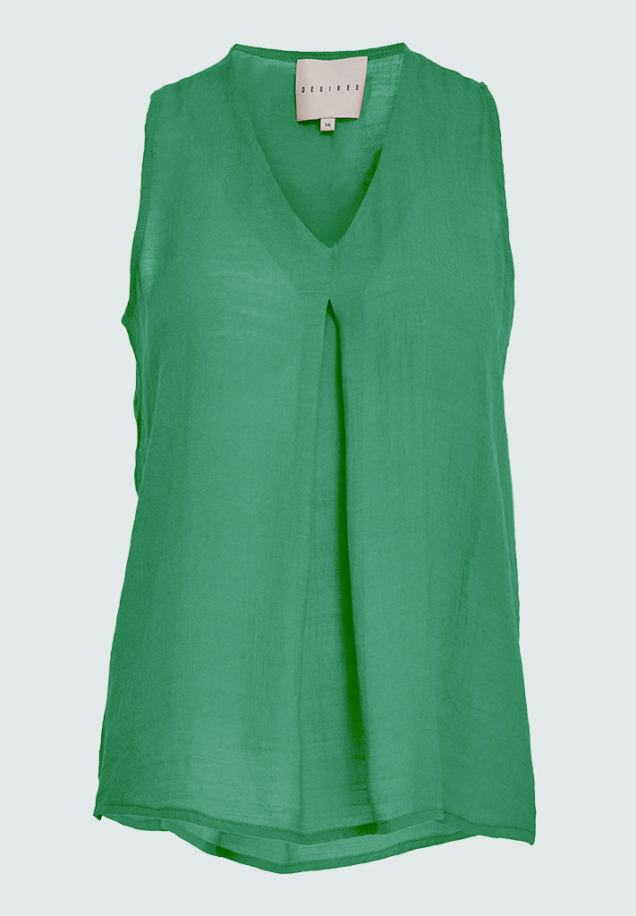 Desires DSMila V-Neck Top Toppe 4419 Ming Green