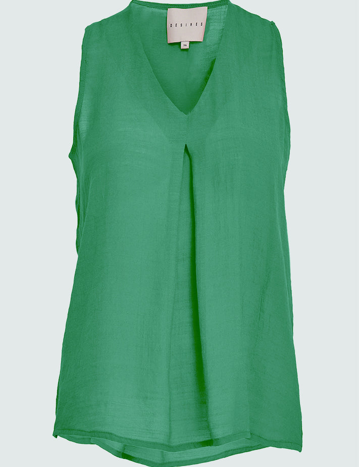 Desires DSMila V-Neck Top Toppe 4419 Ming Green