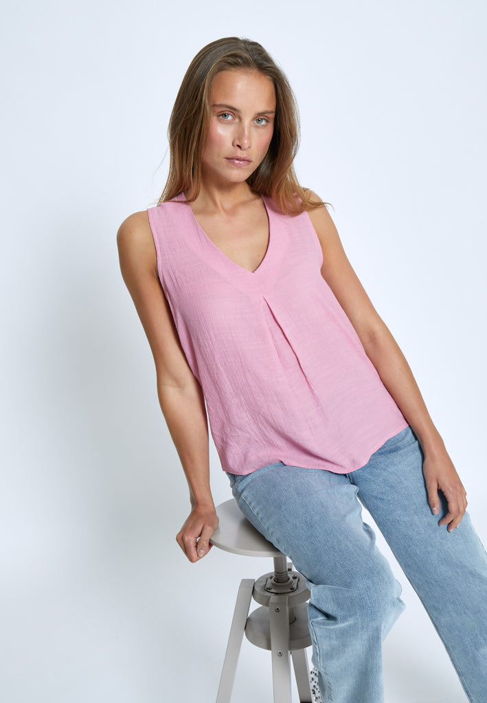 Desires DSMila V-Neck Top Toppe 7110 Sweet Lilac Pink