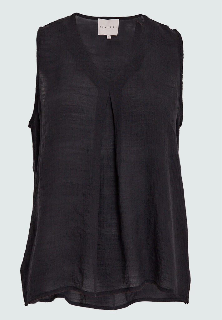 Desires DSMila V-Neck Top Toppe Sort