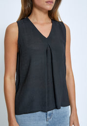 Desires DSMila V-Neck Top Toppe Sort