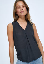 Desires DSMila V-Neck Top Toppe Sort