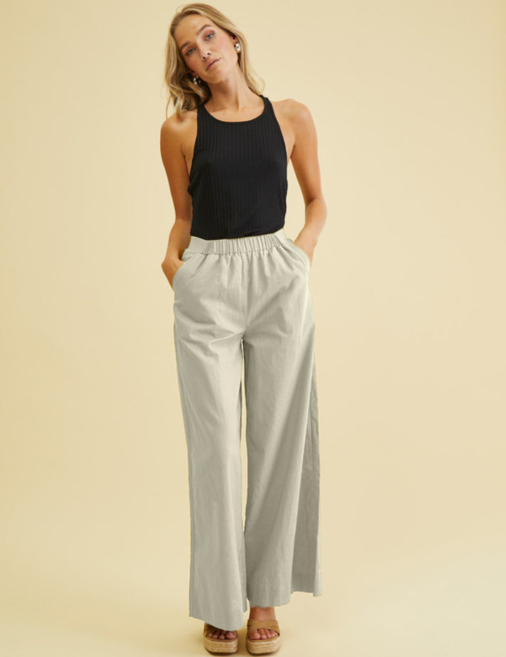 Desires DSNadine Wide Pant Bukser 0265 Sandshell