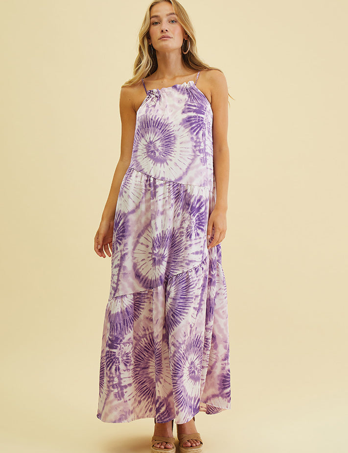 Desires DSNaomi Halterneck Dress Kjoler 7017P Hyacinth Print