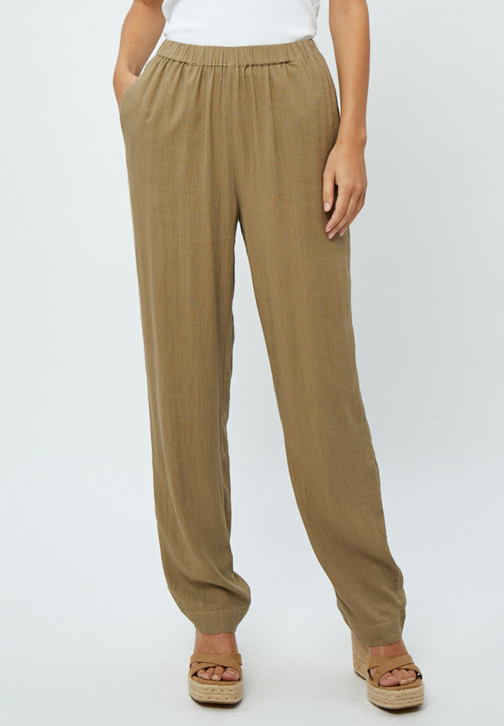 Desires DSNatalie Linen Pants Bukser 6796 Tannin Sand