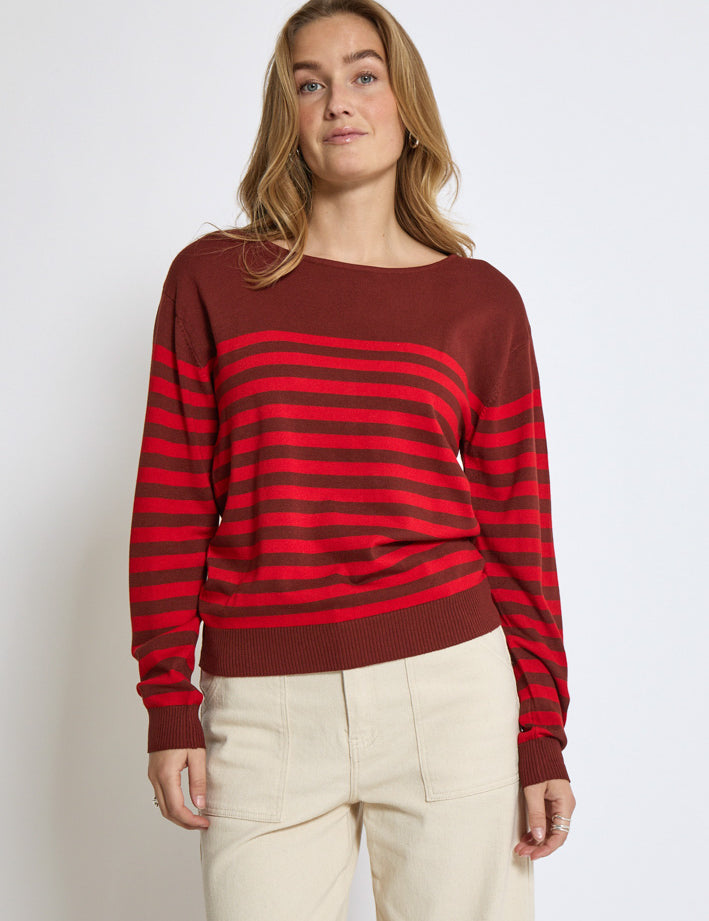 Desires DSPelaya Pullover Pullover 4049S Aura Orange Stripe