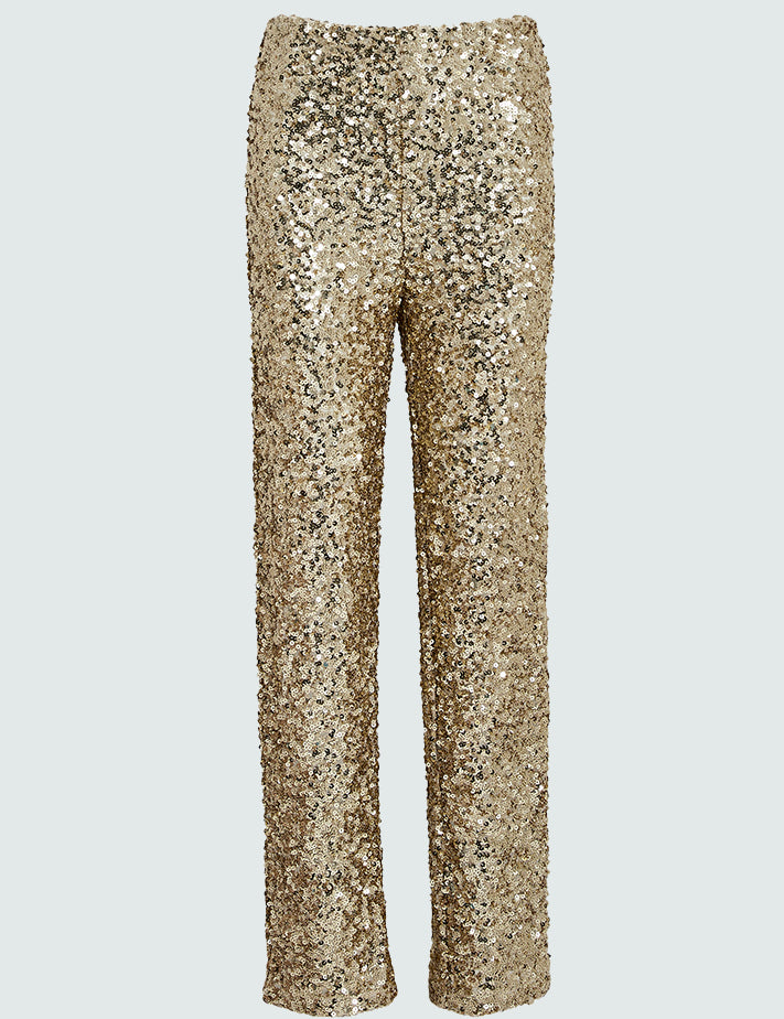 Desires DSRoselyn Sequin Pant Bukser 4363 Safari Sand
