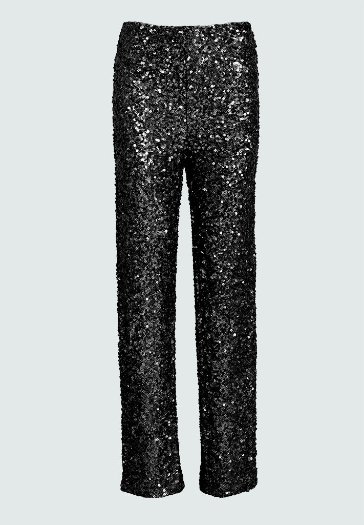 Desires DSRoselyn Sequin Pant Bukser Sort